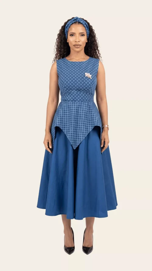 mmashiko-ecommerce-004 Shweshwe Two-Piece