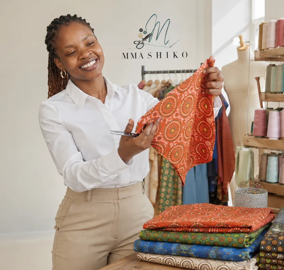 Bespoke fashion studio in Pretoria - Mmashiko fitting room